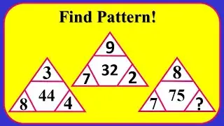 Find pattern and missing number! maths missing number puzzles with answers | riddle guess number