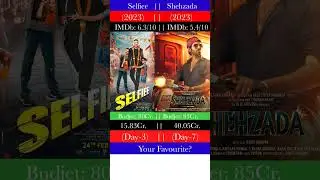 Selfie vs Shehzada Box office comparison #shorts #selfie