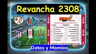 🤖⚽ PROGOL REVANCHA #2308 Mucho &eacute;xito a todos!