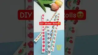 ✨ DIY Handmade Sticker Rolls 😍 @ArasEasyArt #diy #stickers #ytshorts #viral