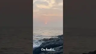 Om beach Sunset view.  #ombeach #gokarna #karnatakatourism #india #tourism  #gokarnabeach