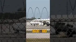 American Airlines landing with PRECISION