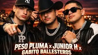 Peso pluma x Junior H x Gabito Ballesteros_Noches de Traici&oacute;n (Music Lyrics Video)