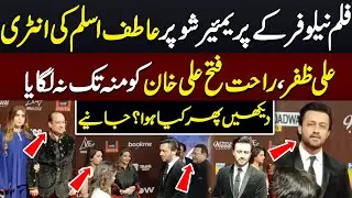 Atif Aslam&rsquo;s Surprising Move at Neelofar Premiere Leaves Ali Zafar & Rahat Fateh Ali Khan Stunned