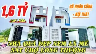 [TẬP 28]Nhà Phố Mặt Tiền Đường Lớn-Sát Chợ Long Thượng-5x23-Đã Hoàn Công-Cách Chợ Bình Chánh Chỉ 4Km