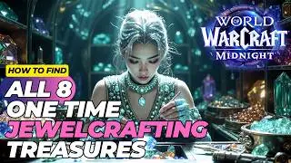 Полное прохождение игры Midnight Jewelcrafting: все 8 мест расположения сокровищ знаний.