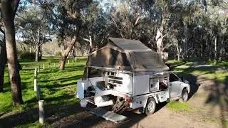 Wills Bend, Murray River, AUS camping and drone footage