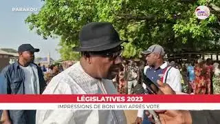 L&eacute;gislatives 2023: Thomas Boni YAYI accompli son devoir civique et livre ses impressions