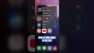 What&rsquo;s new in iOS 18 Hide Apps #ios18 #appleupdate