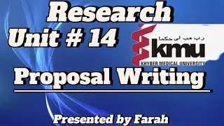 Unit 14 l Proposal Writing  l PRN 3rd semester.By @Nursingwithfarah 