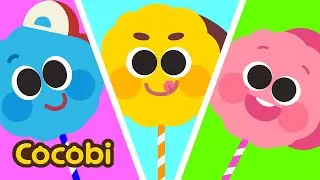Toko Permen Kapas T-rex🦄🍭 | Lagu Anak-anak | Cocobi