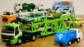 定価約２万円！緑の化け物車両！トミカ リミテッドヴィンテージネオ いすゞ810EX カートランスポーター (アンチコ ASZ022 車両運搬トレーラ) TOMYTEC TOMICA