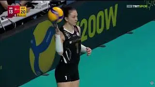 Helena Cazaute; best spiker, best defender, best attacker and most valuable player.
