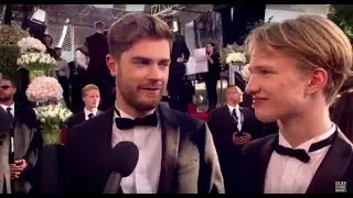 76th Golden Globe Arrivals: Lukas Dhont & Victor Polster