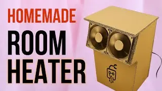 How To Make Room Heater Using Cardboard and Costom JLCPCB, Nichrome Wire CPU Fan