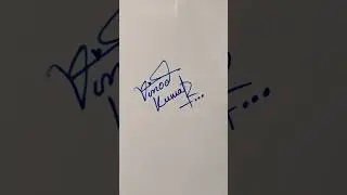Vinod Kumar Name Signature #shorts #calligraphy #signature #calligraphyart #viral