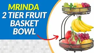 MRINDA 2 Tier Fruit Basket Bowl