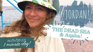 LOWEST place on earth! DEAD SEA | AQABA | GLASS BOTTOMED BOAT | Solo travel in JORDAN!