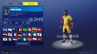 THE *NEW* FORTNITE SKIN !!SUPER STRIKER!! COMES WITH  30 DIFFERENT COLORS !!
