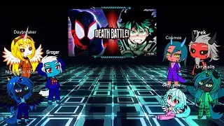 Mlp villains react to Spider-Man vs Deku. (Death Battle)