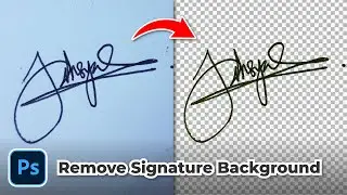 PRO Photoshop Trick to Remove Signature Backgrounds!