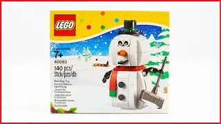 LEGO Seasonal 40093 Snowman Speed Build Review