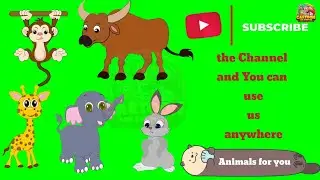 100+ Copyright free Animated Animals characters| Copyright free green screen animated characters