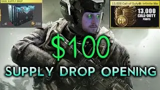 How to waste $100! Supply drop opening video| Call of Duty Infinite Warfare