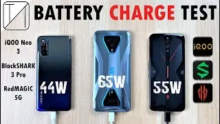 iQOO Neo3 vs Black Shark 3 Pro vs RedMagic 5G | Charging Speed Test