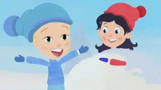 Gisele's Mashup Adventures - Episode 105, Skis, Snowman, Hoop, Animation for Kids