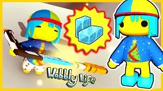 SECRET SLIPPY ICE BLOCK SHOES UNLOCKED in NEW WOBBLY LIFE UPDATE