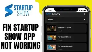 How To FIX Startup Show App Not Working