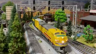 Against the Backdrop and Then Some - HO Scale Model Trains