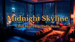 🌙 Midnight Skyline  🌃 | 2 Hours of Chill Hip-Hop LoFi Beats for Studying & Late Night Focus