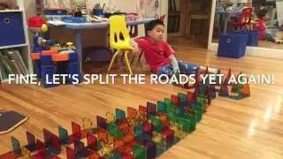 12/19/2016 dominoes with magna tiles