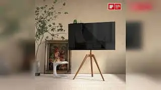 Review: PUTORSEN Premium Wood Easel TV Stand, Adjustable TV Tripod Stand for 45-65 Inch LED LC...
