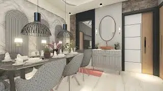 52 Sqm Ground Floor Complete Interior Design | Small House Interior Walkthrough | Modern Design #3d