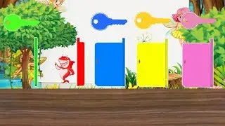 Learn Colors With Wild Animals | Cocodino - Nursery Rhymes & Kids Songs