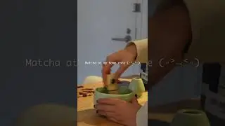 make a matcha at my home cafe #nyc
