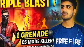🔥 CS Solar Map Grenade Triple Kill | Unbelievable Aces in Free Fire! 🔥