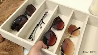 From Clutter to Class &ndash; La Trove 5 Slot Sunglass Box in Cream ✨