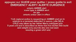 ontario amber alert ⚠️ (remake)