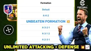 New unbeaten formation 💥 | My new main formation | Best attacking formation in Efootball