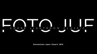 Hoe maak je in Adobe Lightroom Classic een zwart-wit omzetting