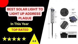 ✅  Best solar light to light up address plaque: Solar light to light up address plaque(Buying Guide)