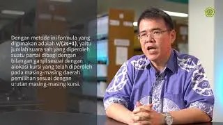 Metode Alokasi Kursi di Parlemen - Dr. J. Dharma Lesmono