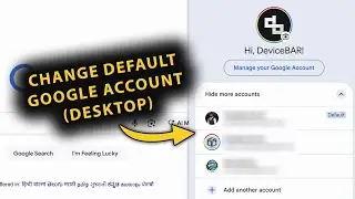 How To Change Primary Default Google Account On Desktop! (Personal & Workspace)