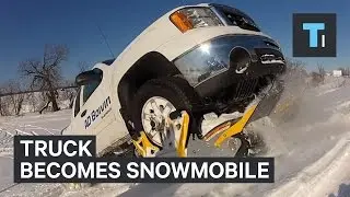 Track Shoes Turn Your Truck Into A Snowmobile