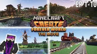 Minecraft Create Forever World! | FULL MOVIE! (Episodes 1-10)