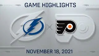 NHL Highlights | Lightning vs. Flyers - Nov. 18, 2021